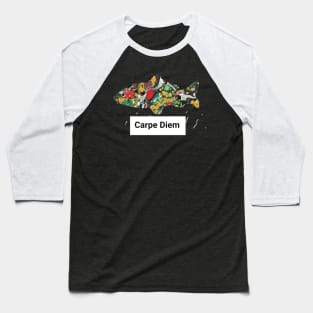 Carpe Diem Koi Baseball T-Shirt
